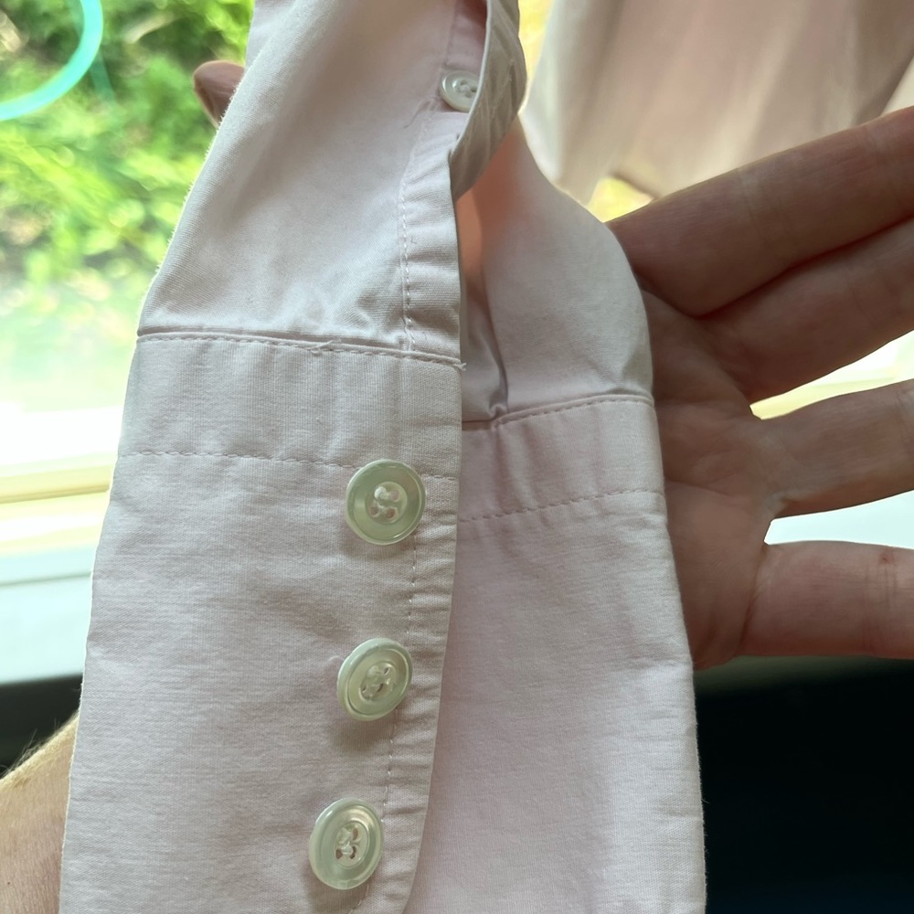 J.Crew pink size M button down - Picture 2 of 8